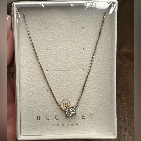 Buckley London Venus Sparkle Studded Pendant Necklace - Picture 3 of 5